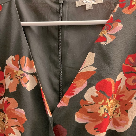 Madewell Tulip-Sleeve Mini Dress in French Rose - Picture 3 of 4